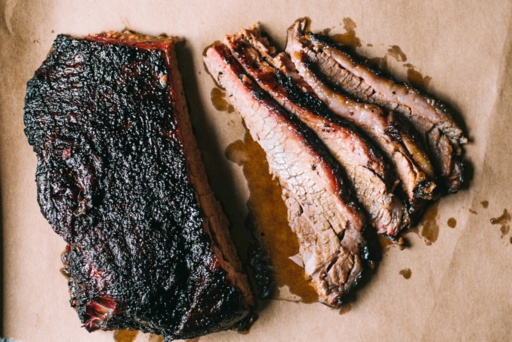 Smoked brisket in Austin